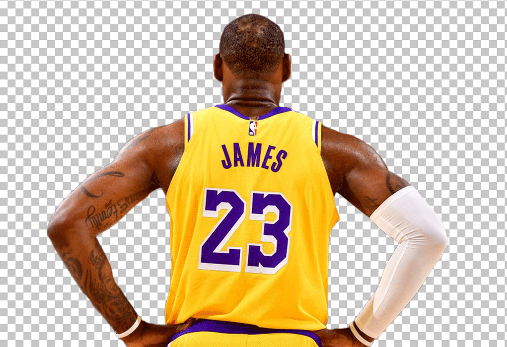 LeBron James back view PNG Image by Ongpng on DeviantArt