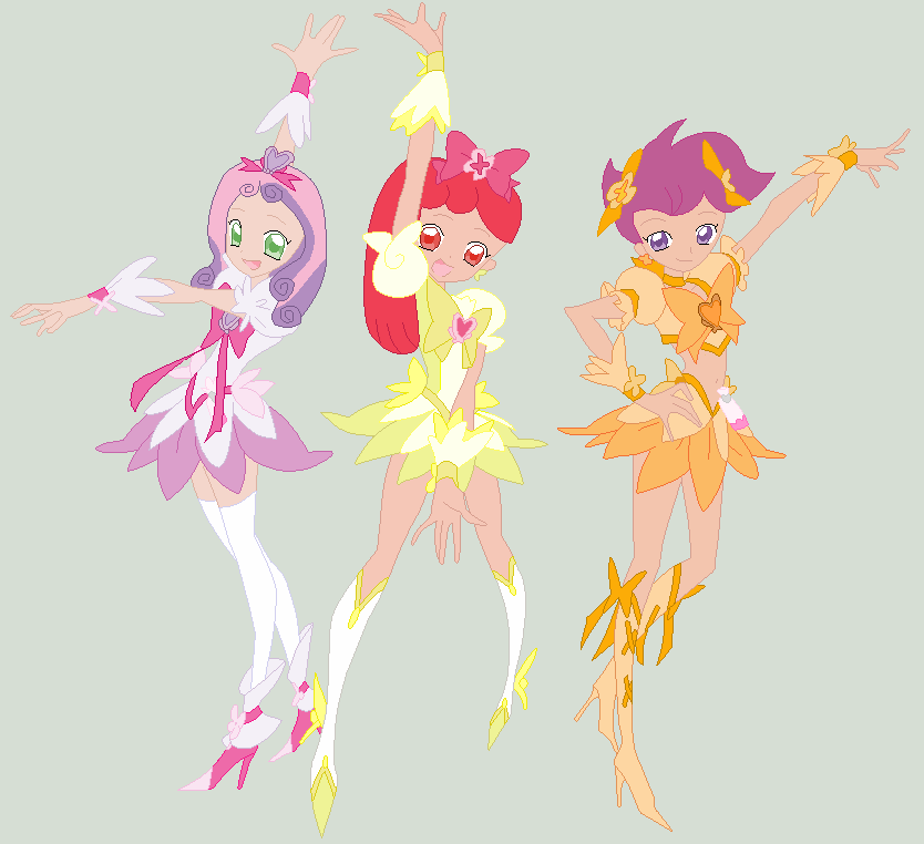 The Glitter Force Crusaders By Cheerful9 On Deviantart