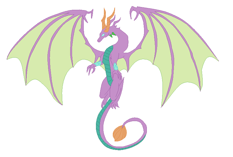 Mlp oc-Spike the Great Dragon