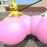 Toy Chica And Mangle Big Butt Battle