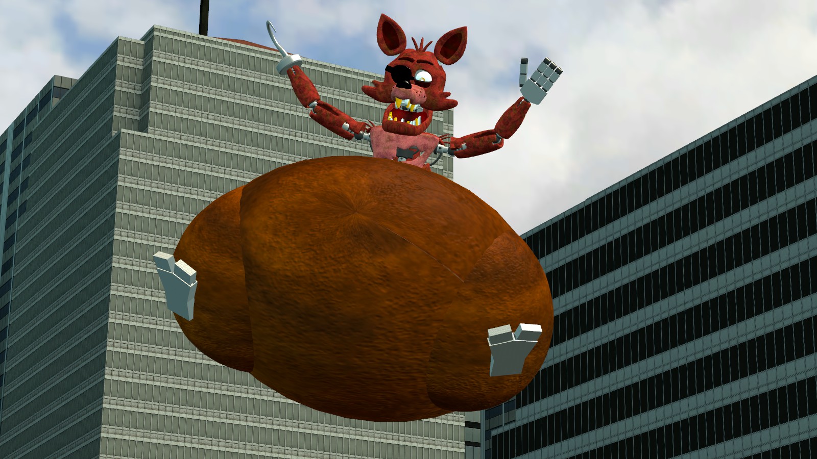 Foxy Inflatable pants flying by legoben2 on DeviantArt