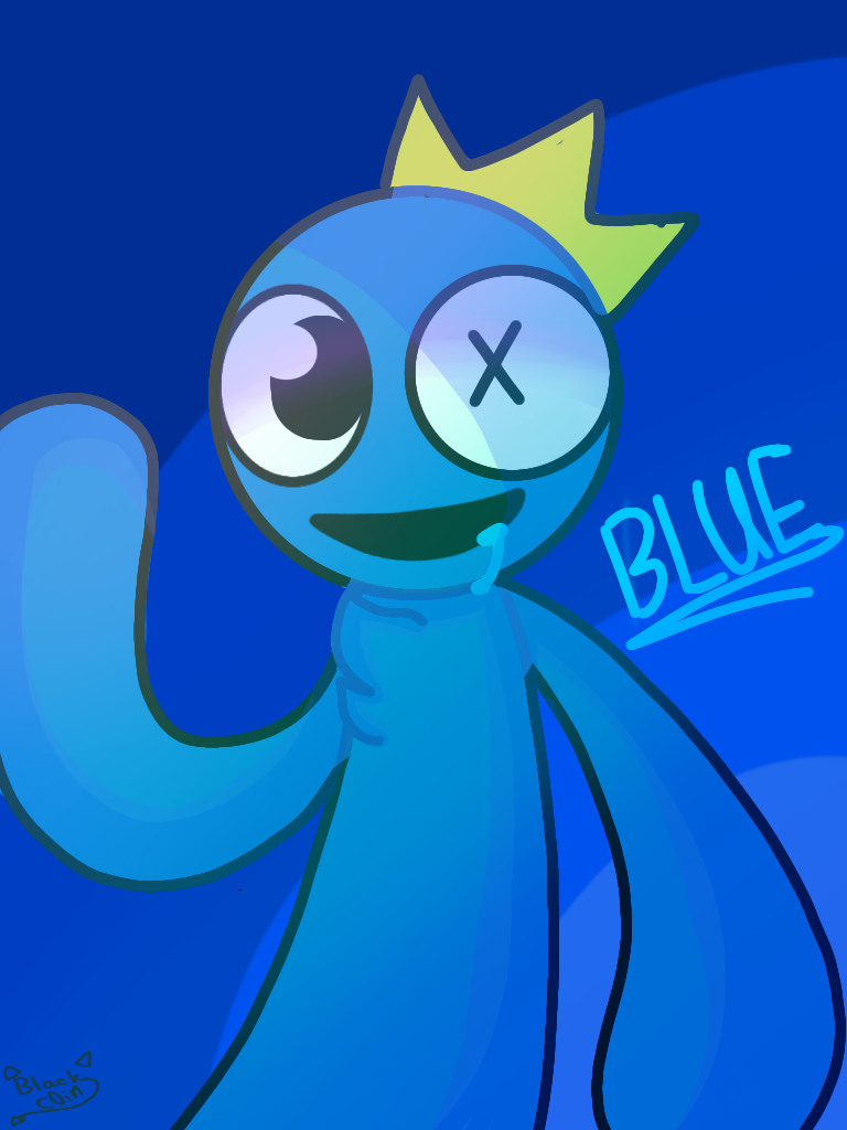 I finish to drawing blue by BlackC0in404 on DeviantArt