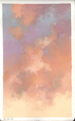 Gouache Clouds 1