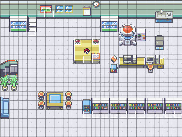 My Own Pokemon Project- Lab's Upper Room by Keyaki360 on DeviantArt