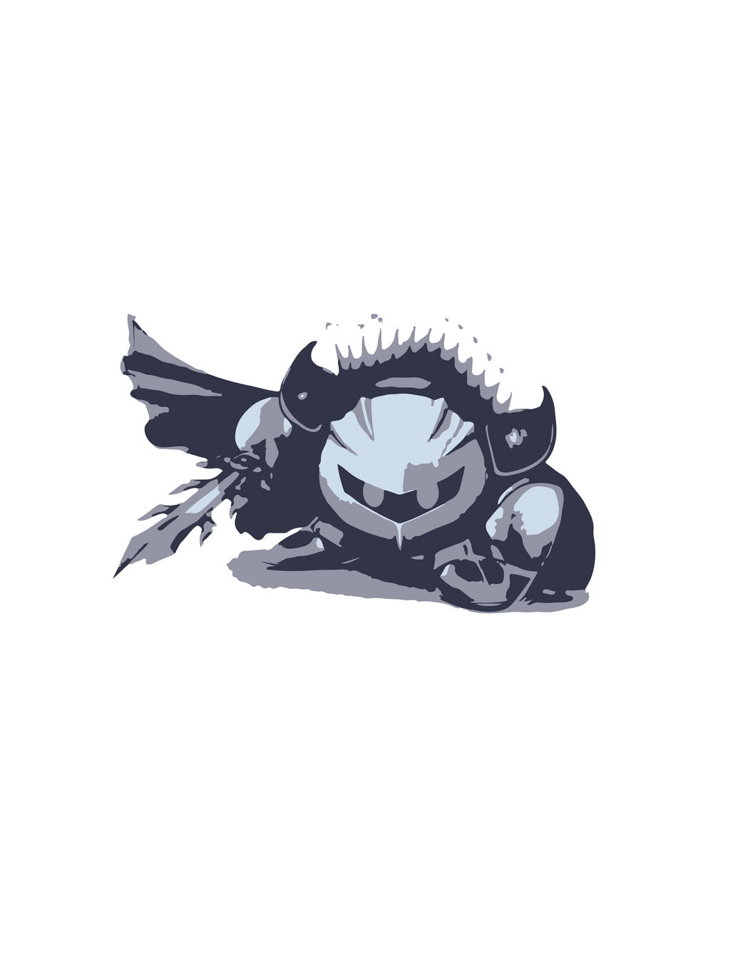 Meta Knight Simple Minimalist Meta Knight from Super Smash Bros. by Himehimine on DeviantArt
