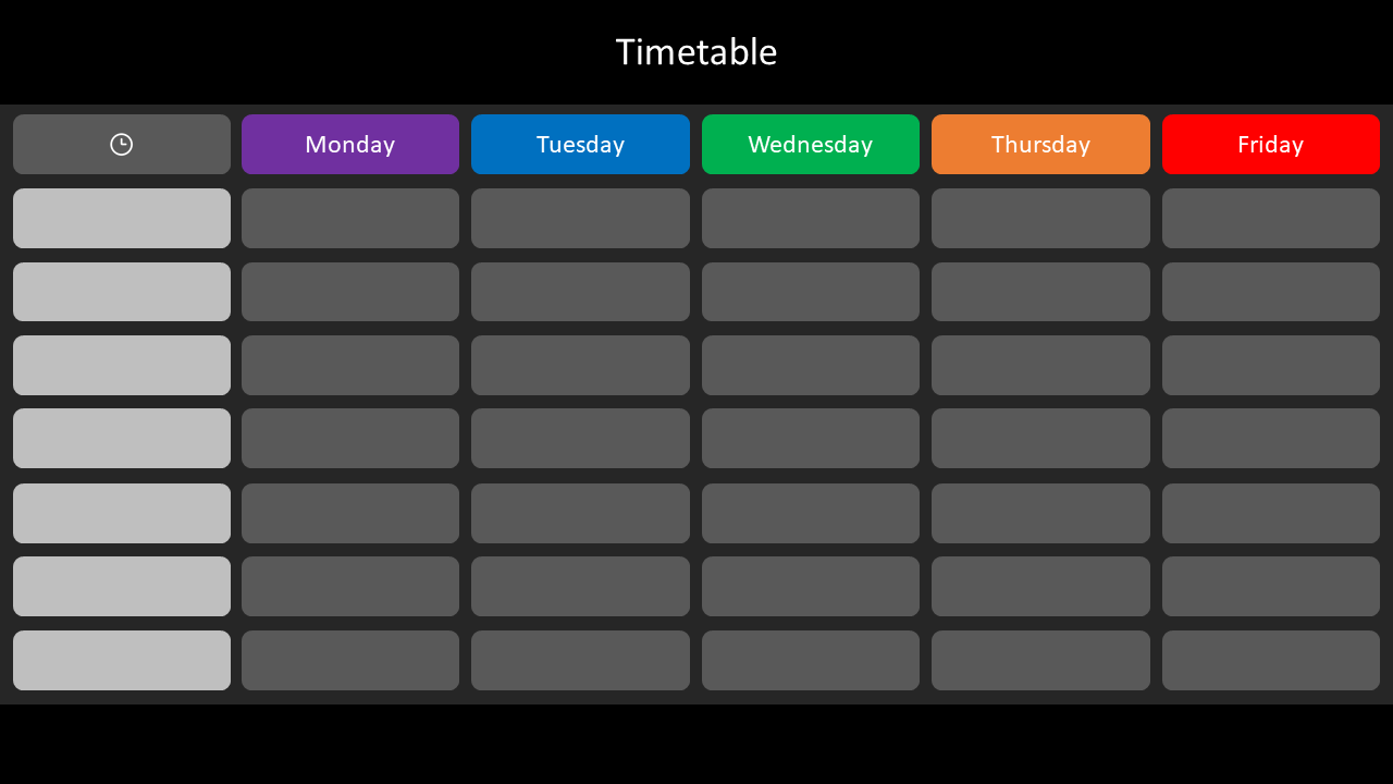 Timetable Template by AbrTapadar on DeviantArt