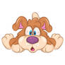 Cartoon Scared Dog. Clipart.