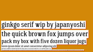 Wagashi Serif WIP