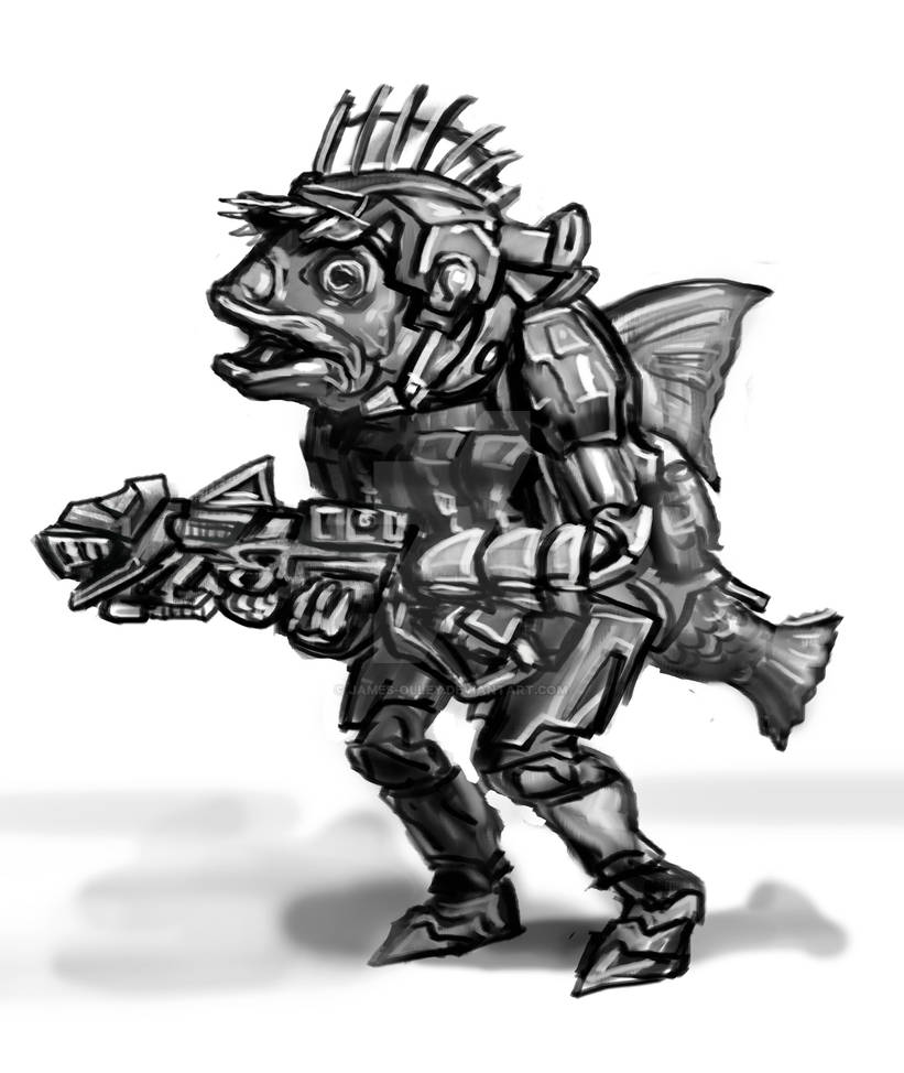 Fish soldier by james-olley on DeviantArt