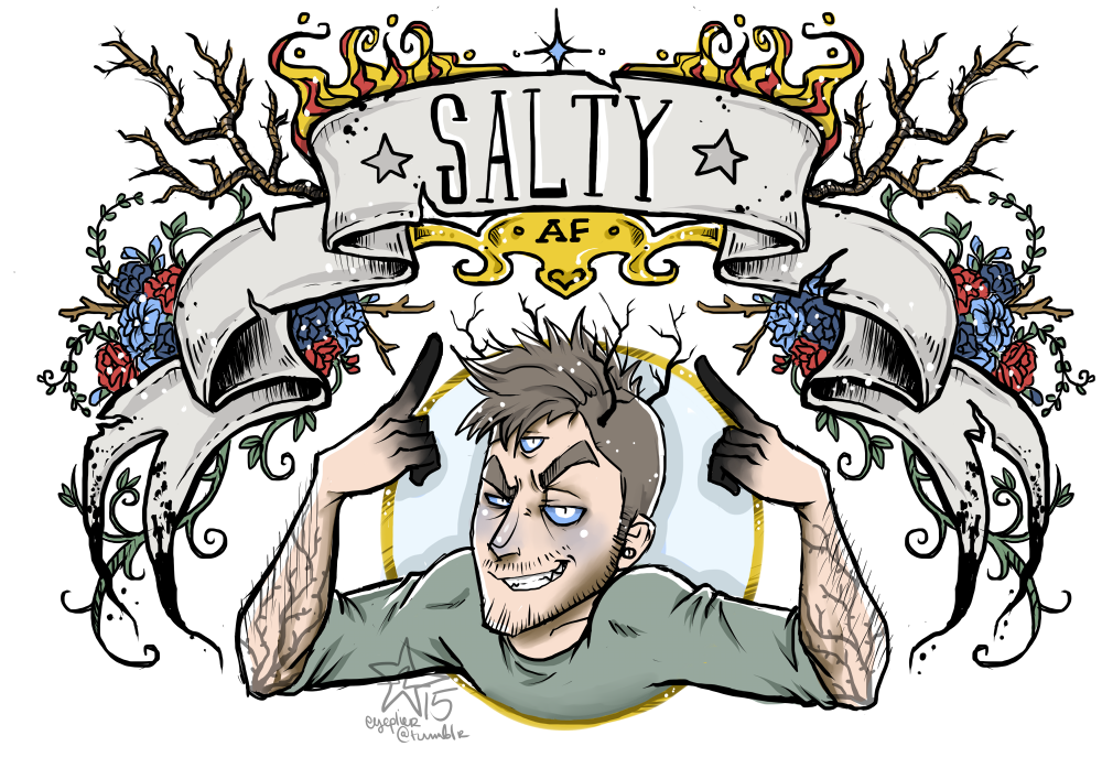 Salty AF - Tres by woodooferret