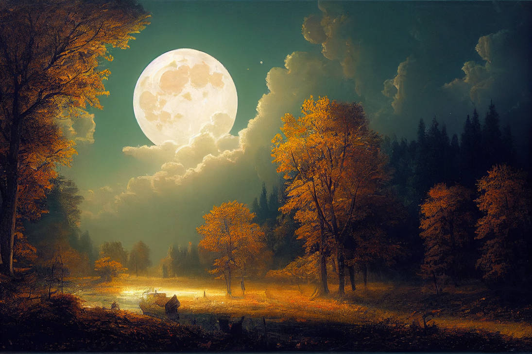 Moon In Autumn Autumn Moon by Elikal on DeviantArt