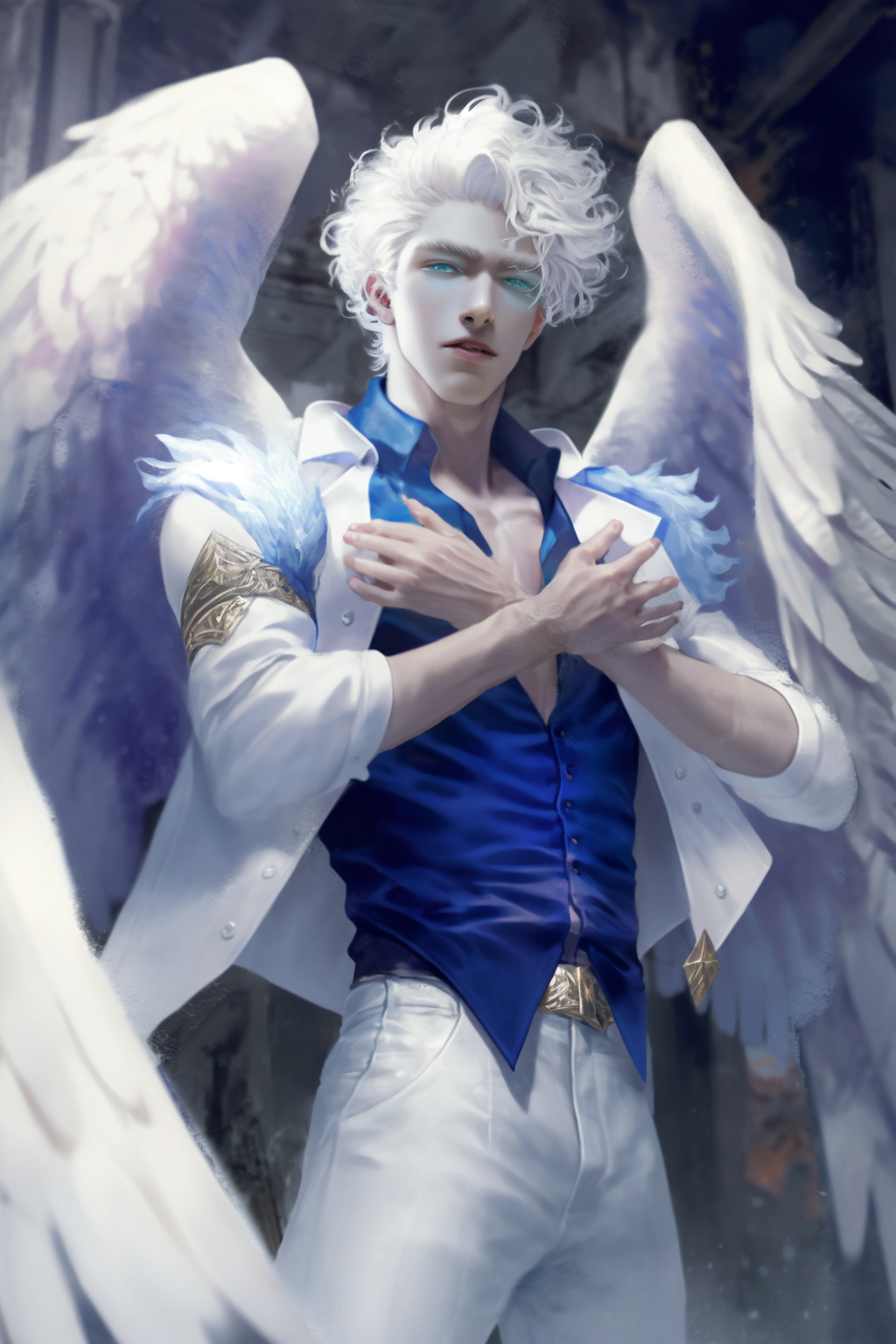 anjo,angel,anime ,art,angel white