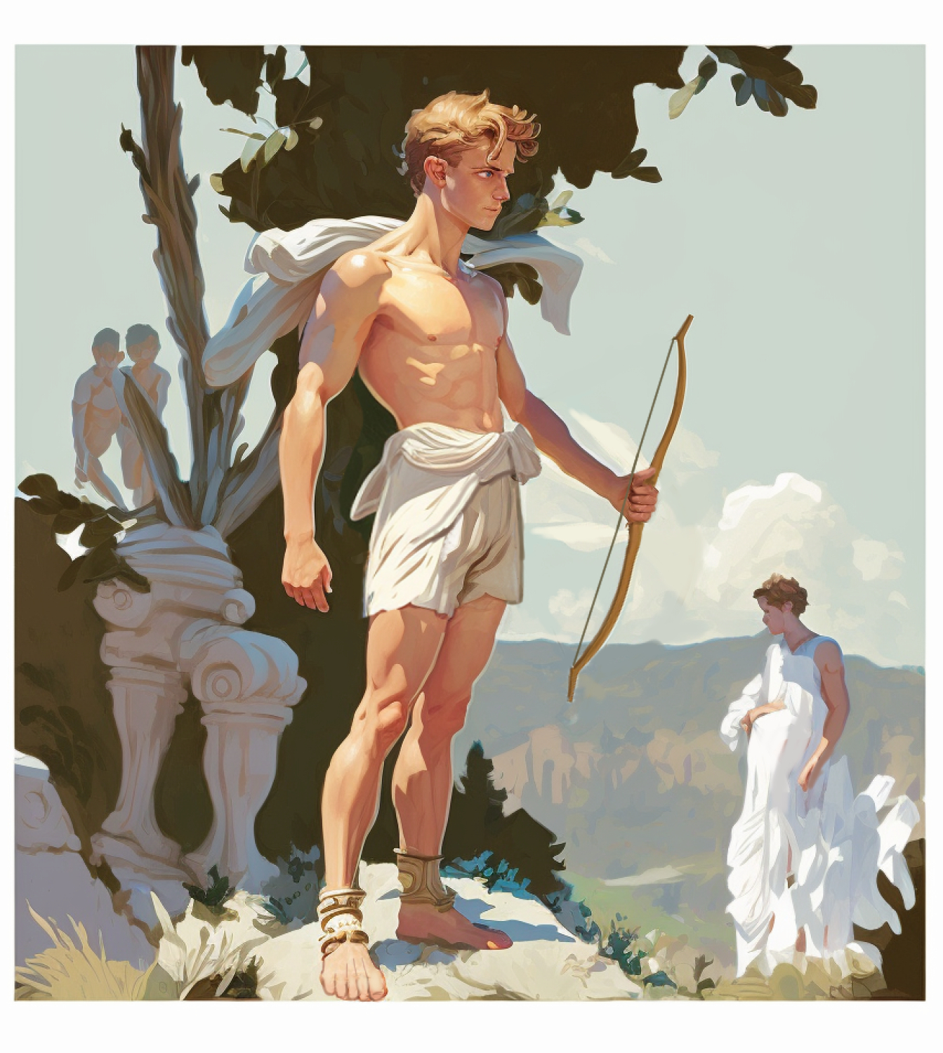 Apollo Leto Myth Young Apollo and Leto on Delos by Elikal on DeviantArt