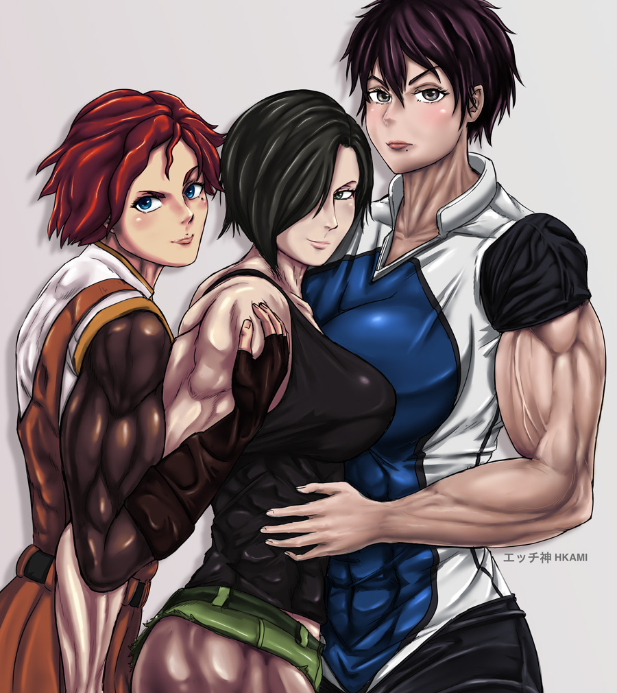 Girl muscle anime 