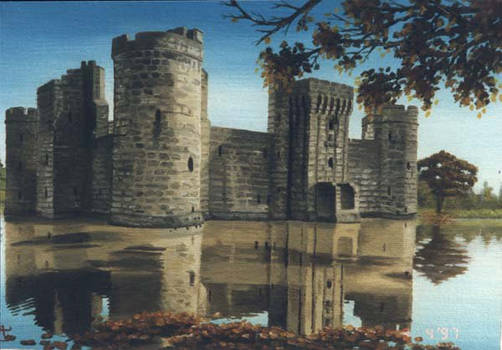 Bodium Castle England - oil painting