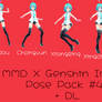 .:MMD x Genshin Impact:. Pose Pack #4 + DL