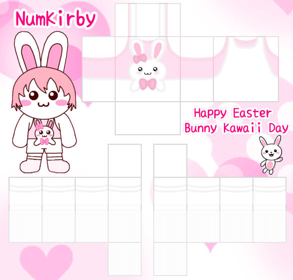 Kawaii Bunny Overall Roblox Clothing Template by Num-Kirby on DeviantArt