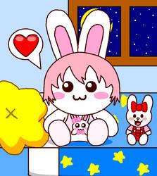 Kawaii Bunny Boy :3 (Have Sleep Time) (Blue)