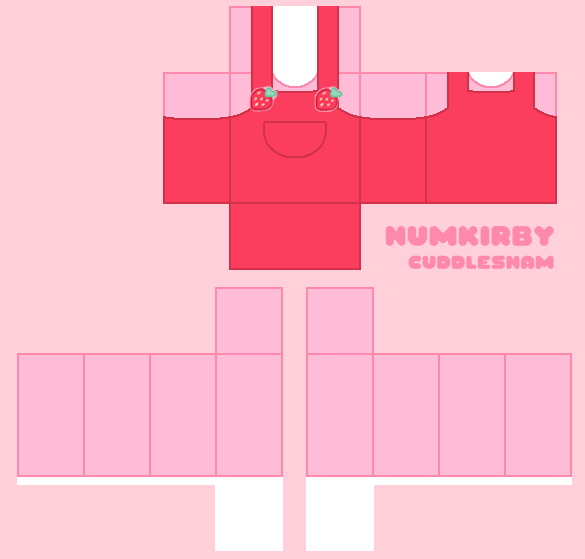 Roblox Clothes Red Strawberry Overall Shirts by Num-Kirby on DeviantArt