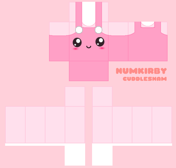 Roblox Clothes Kawaii Pink Bunny Overall Shirts by CookyBunnyLine on  DeviantArt