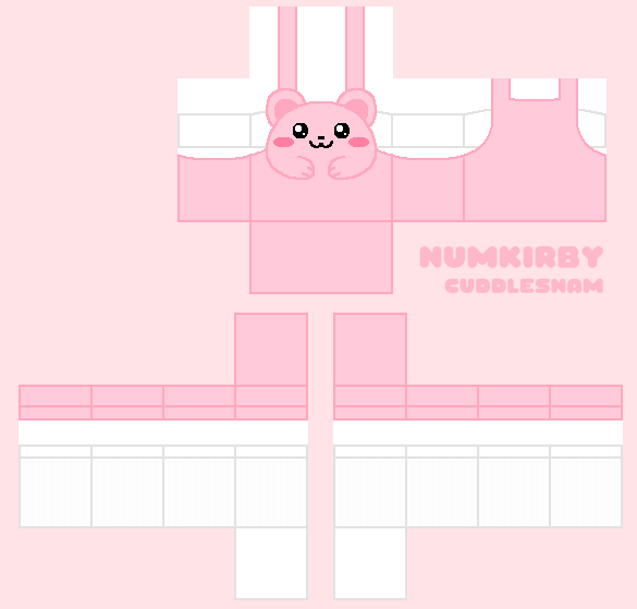 Roblox Clothes Kawaii Pink Bear Overall for Girl by Num-Kirby on DeviantArt