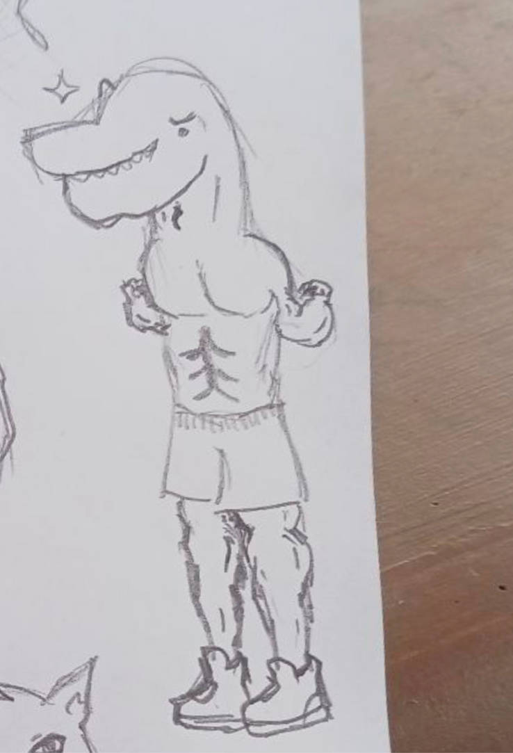 Swol Drawing Swol Dinosaur by slippperss on DeviantArt