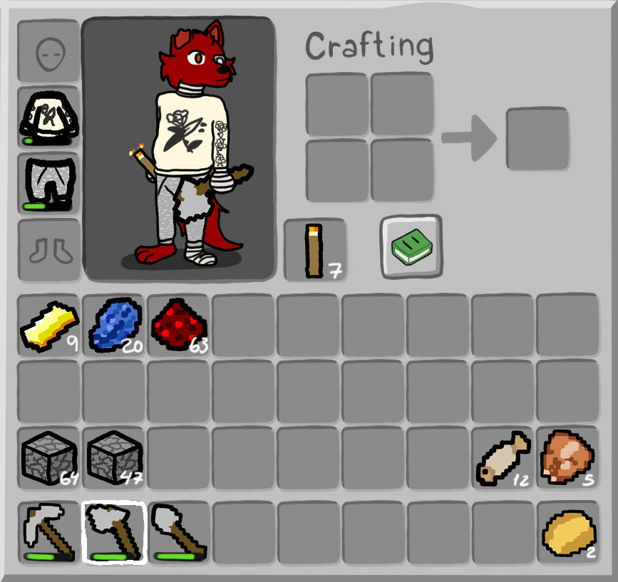 Minecraft inventory by Akemi-Kaka on DeviantArt