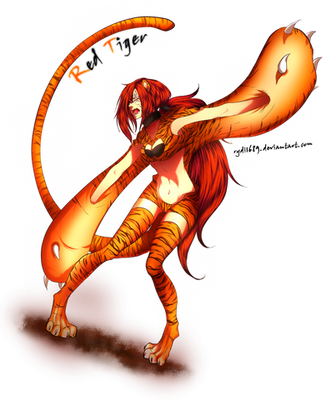 . Red Tiger . by rydi1689