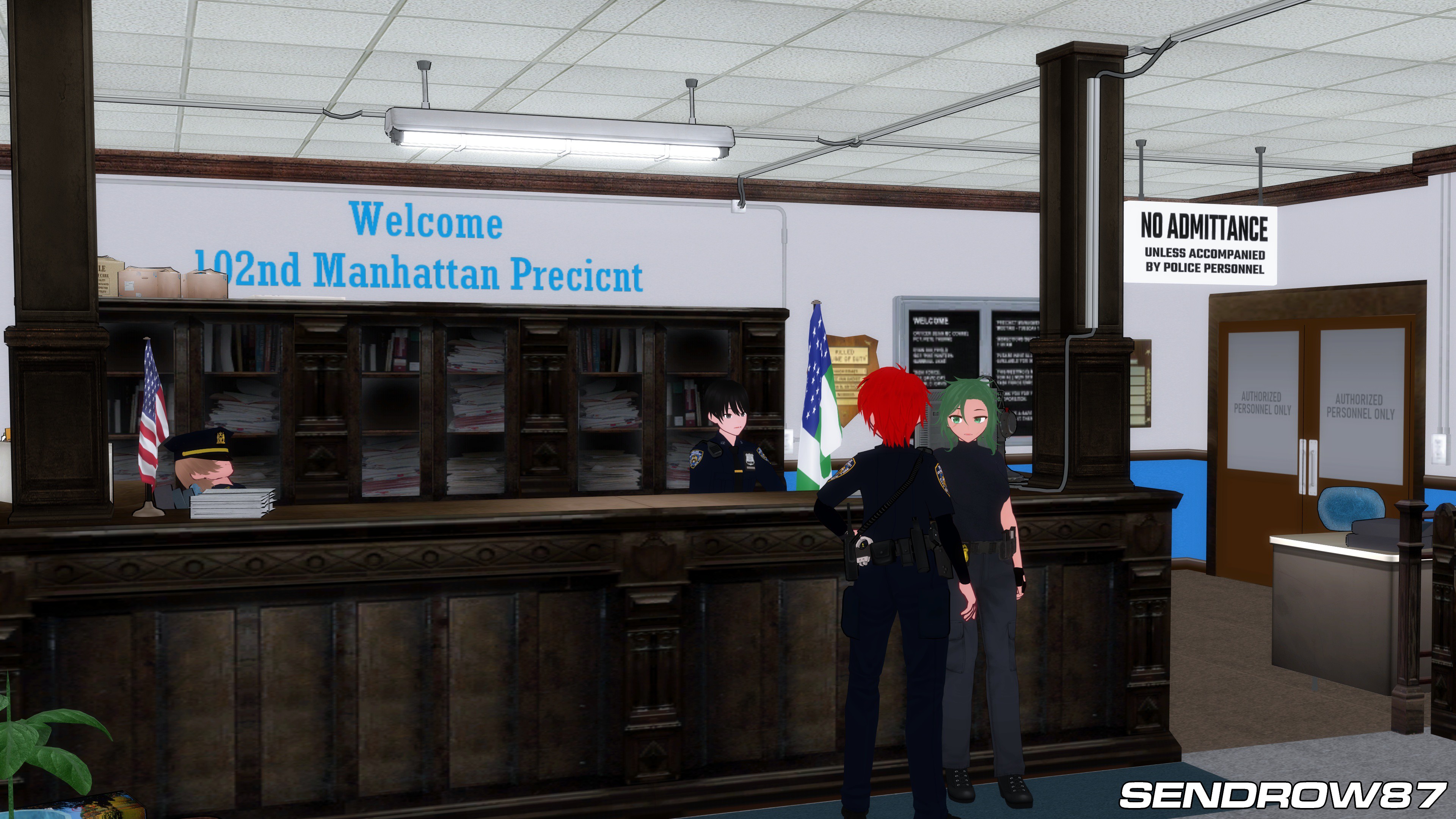 (MMD Preview) The Precicnt - Front Desk by Sendrow87 on DeviantArt