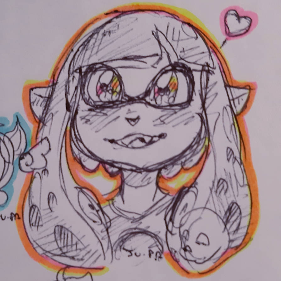 Inkling Girl Sketch_ by jupapam on DeviantArt