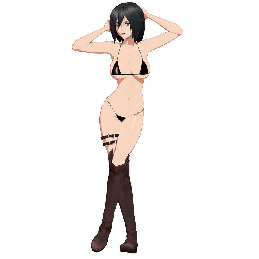 .:MMD Mikasa Ackerman Bikini Version:. by ONIGIRIKINGU on DeviantArt.