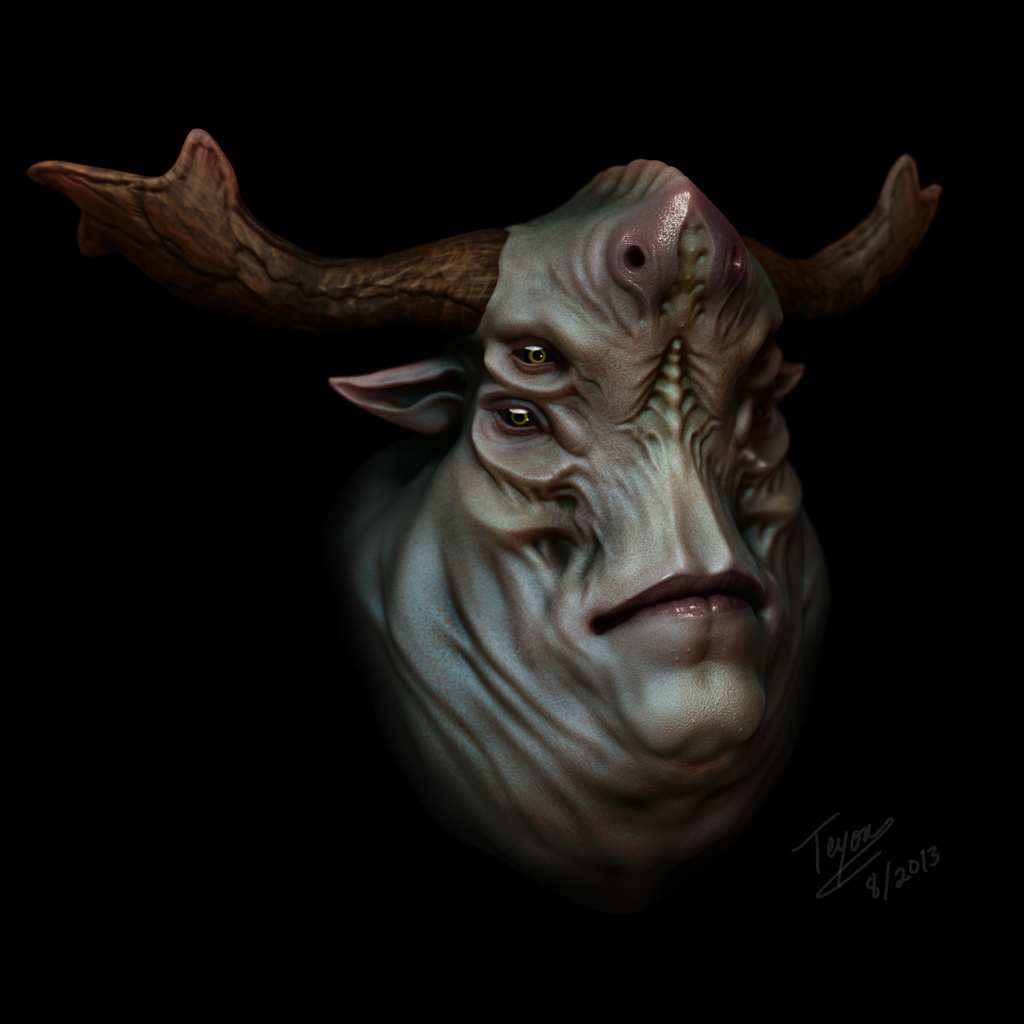 Forest Ogre Bust