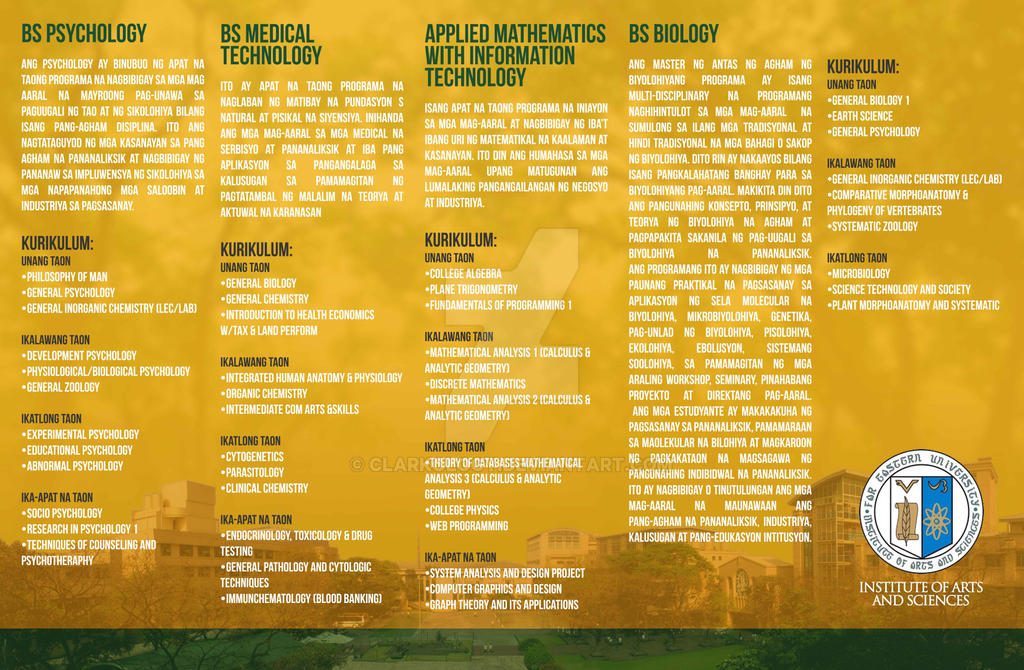 FEU Brochure Design - Contents by Clarkology on DeviantArt