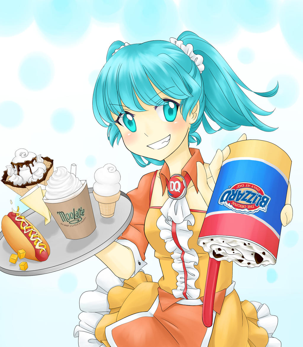 Dairy Queen Sketch and Win by YuriKeiko on DeviantArt