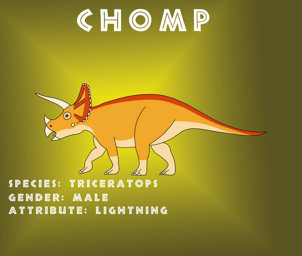 Chomp The Triceratops by Carlie24050 on DeviantArt