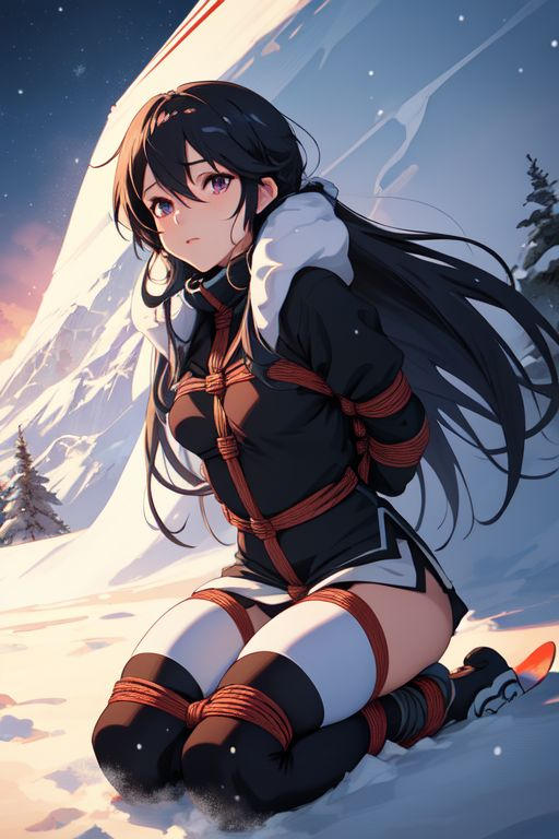Tied Ski Girl In Anime Snow Scene By AnimeBondageArt On DeviantArt tied-ski-girl-in-anime-snow-scene-by-animebondageart-on-deviantart