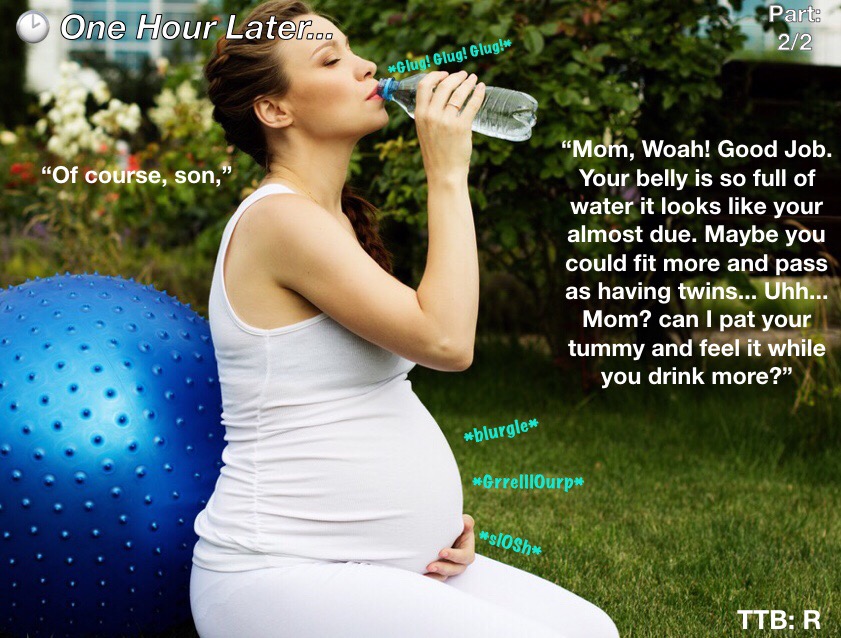 Female Belly Inflation Water