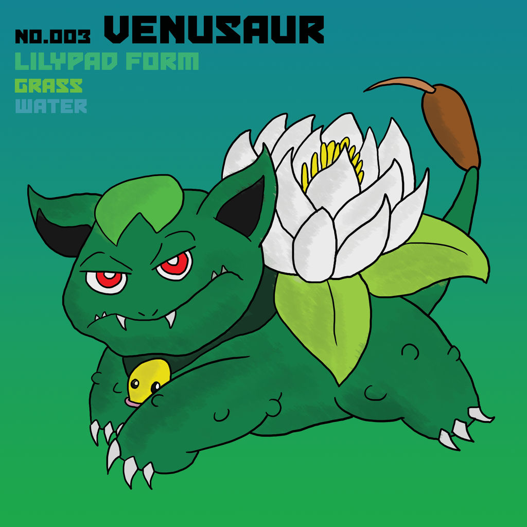 Pokemon No 003 Venusaru Lilypad Form By Johnnyve3 On Deviantart Pokemon No 003 Venusaru Lilypad Form By Johnnyve3 On Deviantart