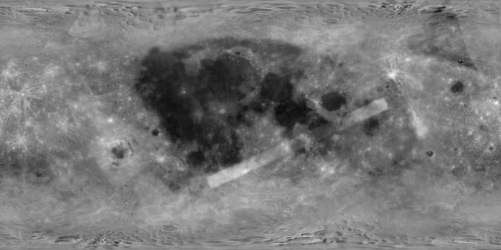 Moon True Color with Craters North n South Pole 1k by ColourNess on ...