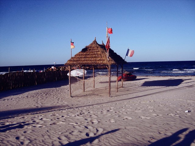 The beach in Tunisia