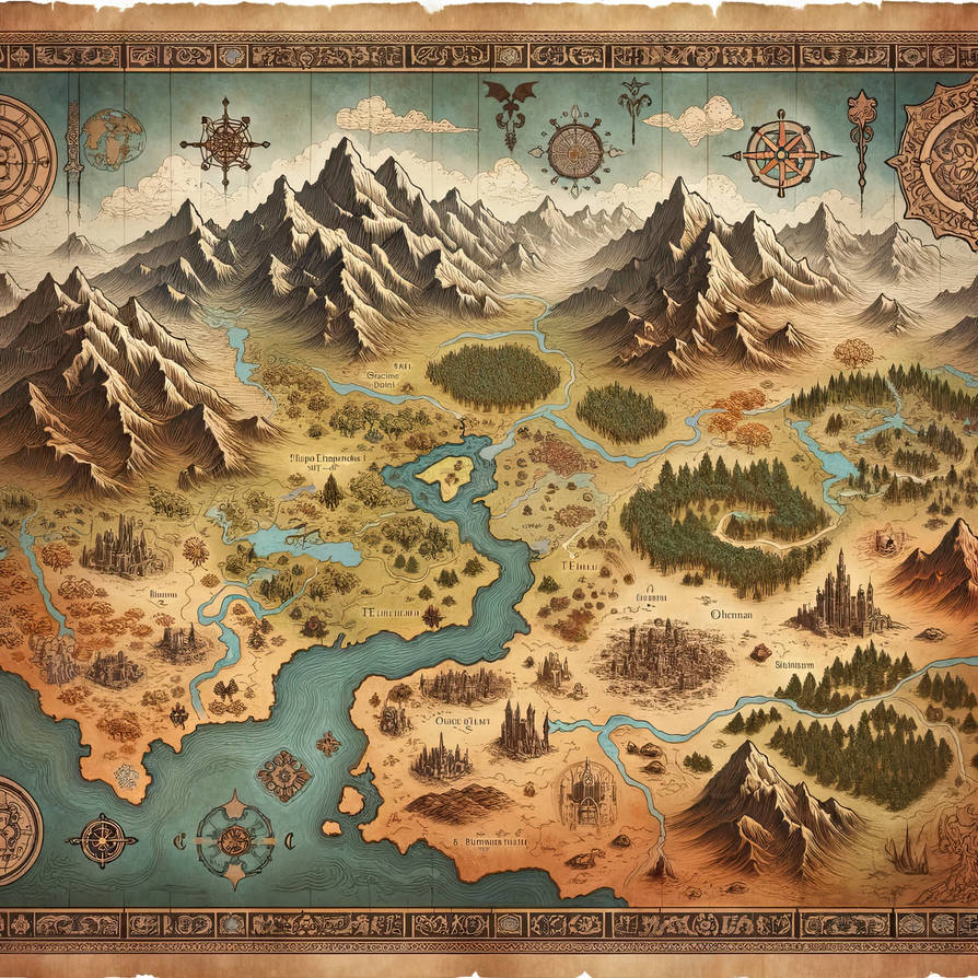Fantasy Map by ahabmo on DeviantArt