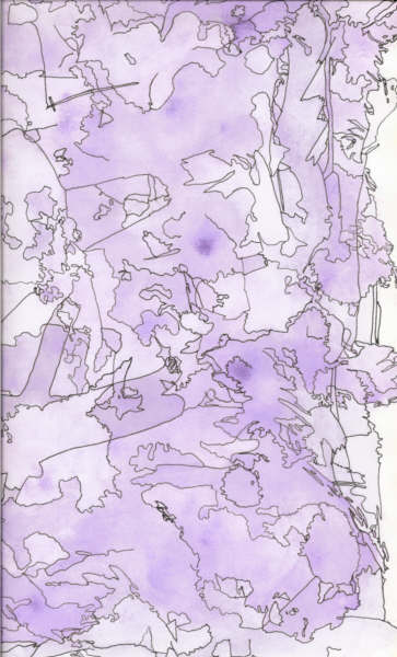 Work in Progress- Purple Ink