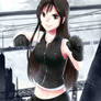 tifa and Cloudly sky