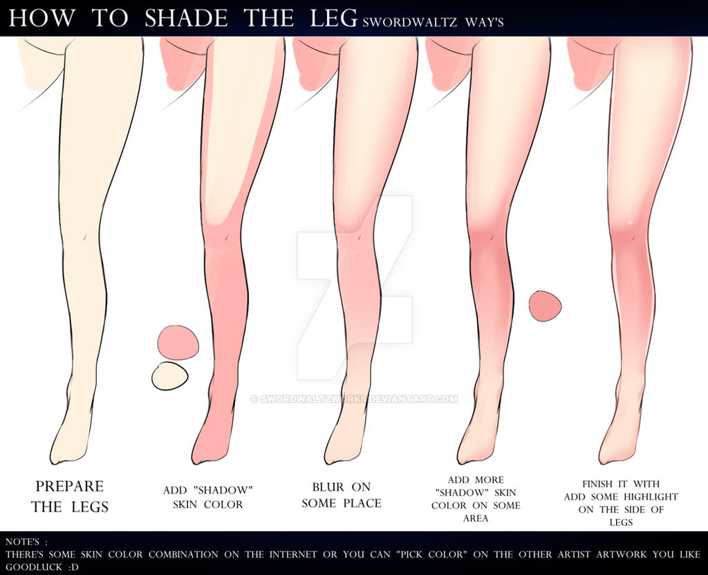 HOW TO SHADING THE LEGS