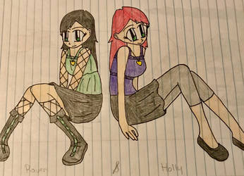 Rokoshay OCs: Raven and Holly (Human Forms)