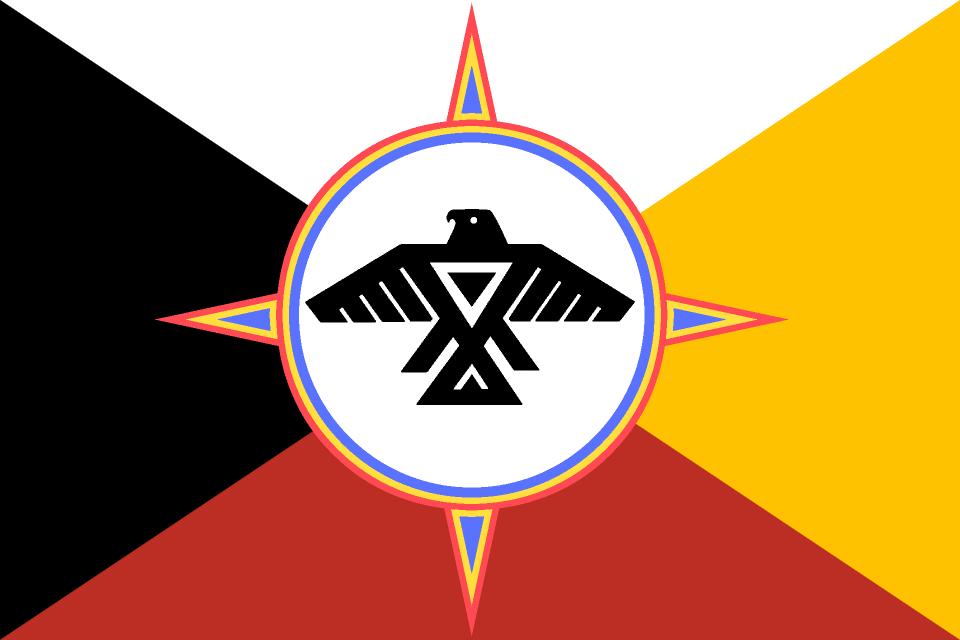Native Emblems Alternate flag of Ojibwe/Chippewa people by comradeprophet27 on DeviantArt
