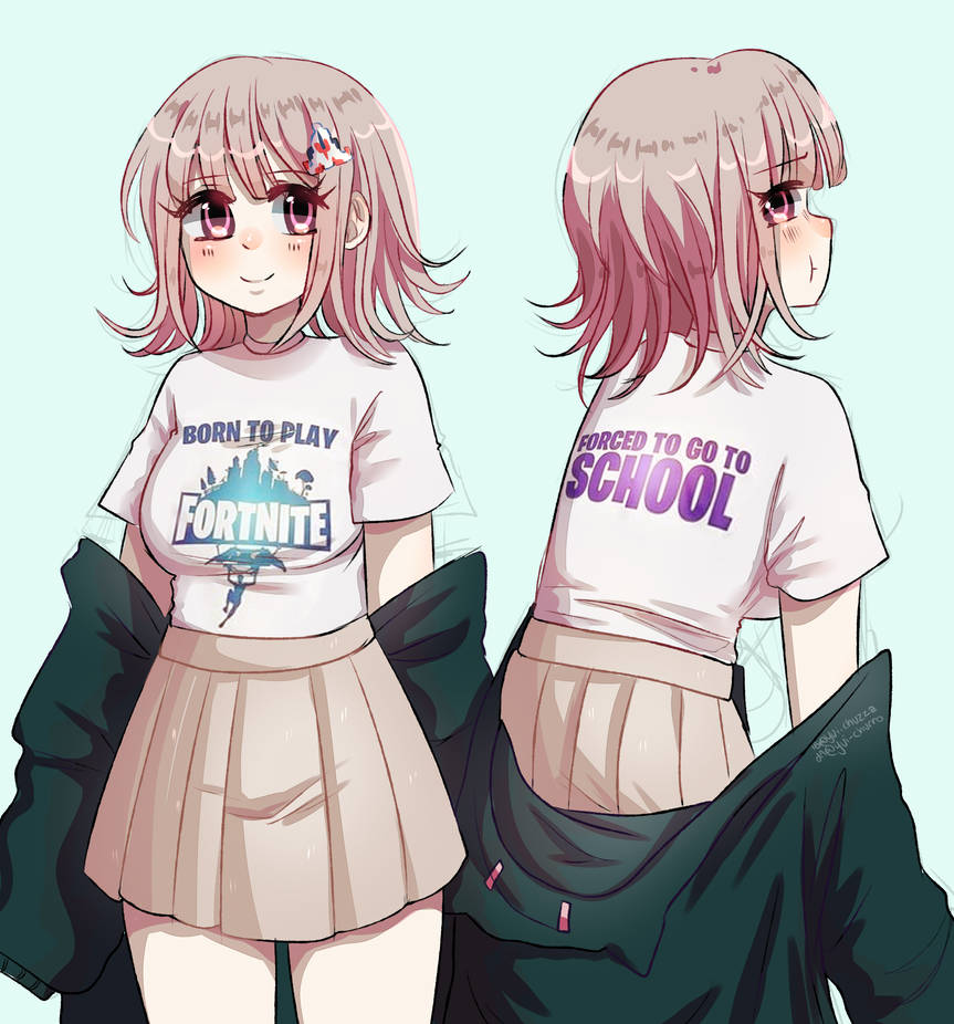 gamer girl chiaki :/ by yui-churro on DeviantArt