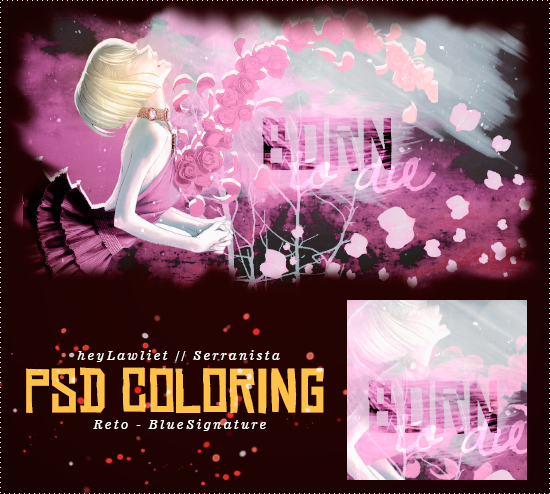 Reto PSD Coloring | Born to die