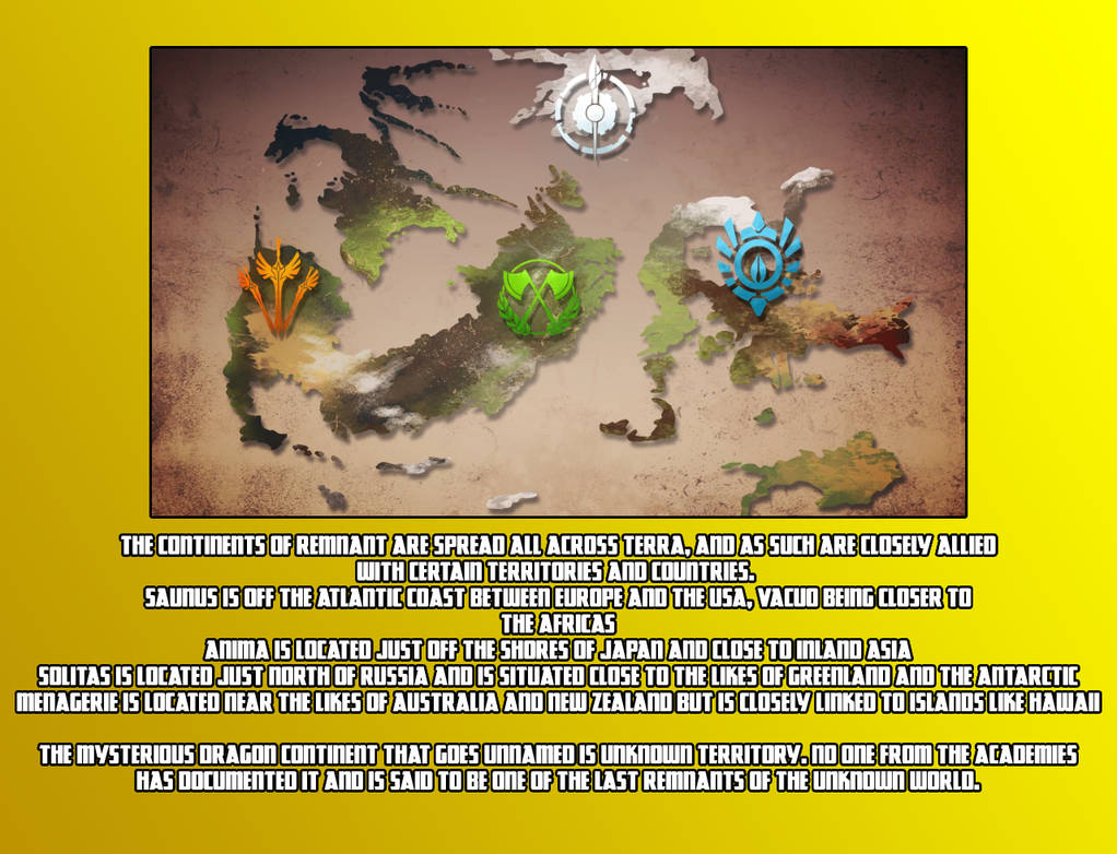 Sentinel Continent Sentinel Verse Fact 61 - The Continents of Remnant by Mr-AD on DeviantArt