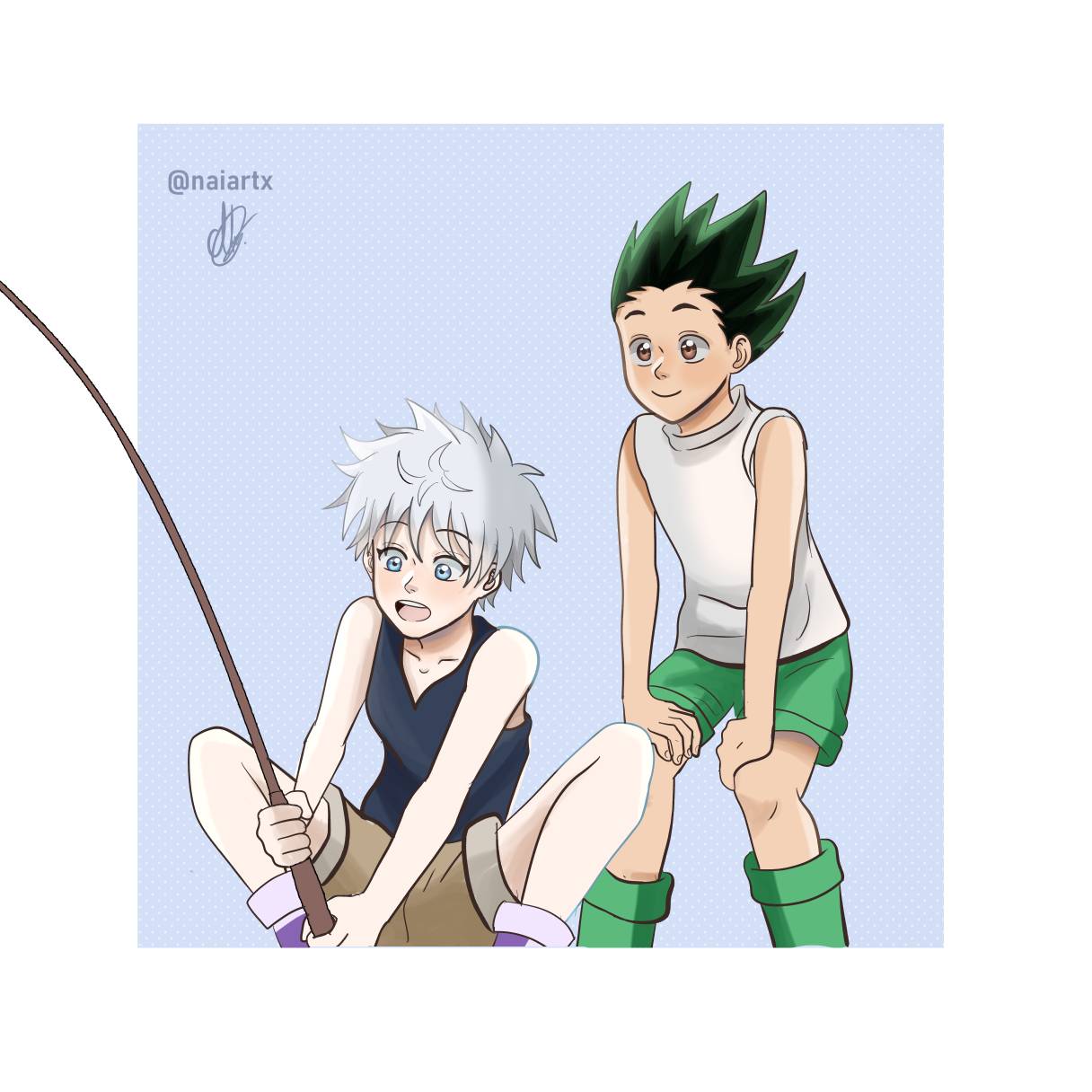 Killua and Gon - Fanart by naiartx on DeviantArt